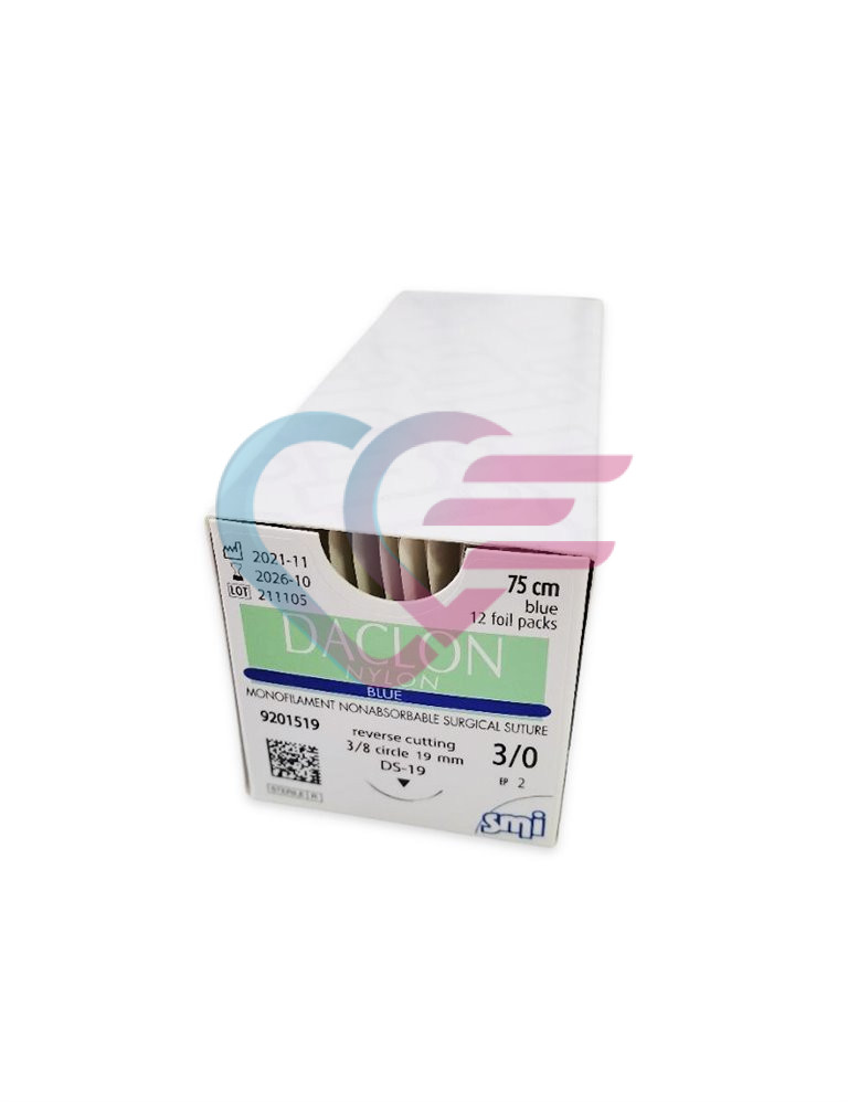 Konac Daclon Nylon monofil 75 cm EP2 3/0, igla 3/8 19 mm