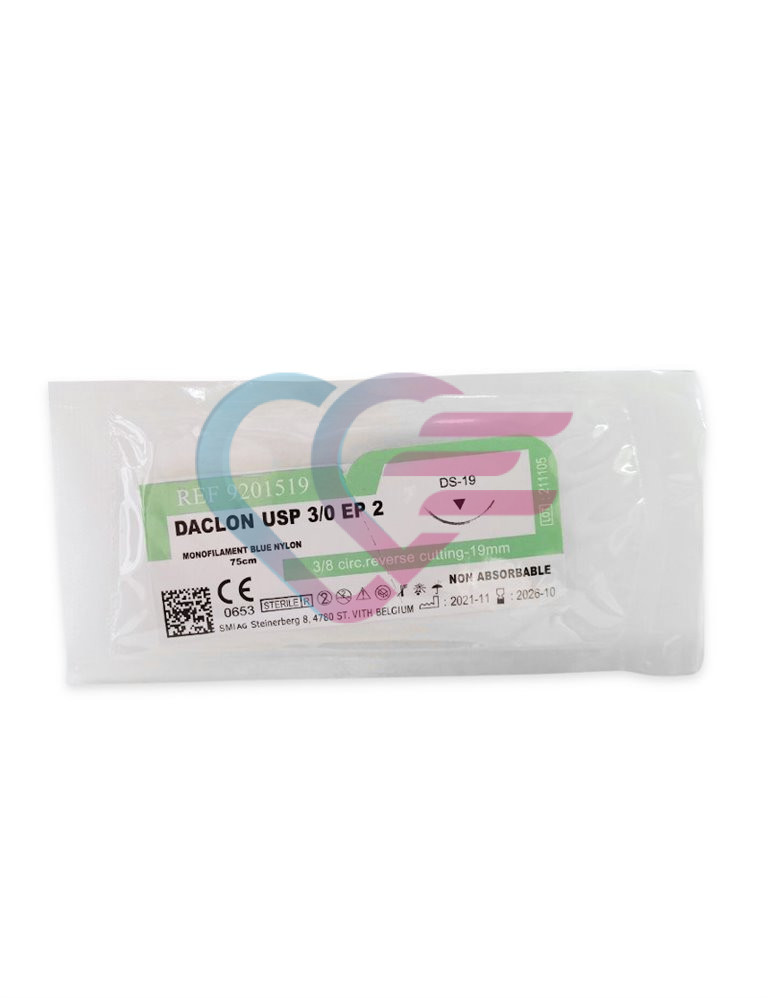 Konac Daclon Nylon monofil 75 cm EP2 3/0, igla 3/8 19 mm