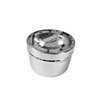 Posuda za vatu s poklopcem, 0,5 l, okrugla, fi 106 x 66 mm, inox